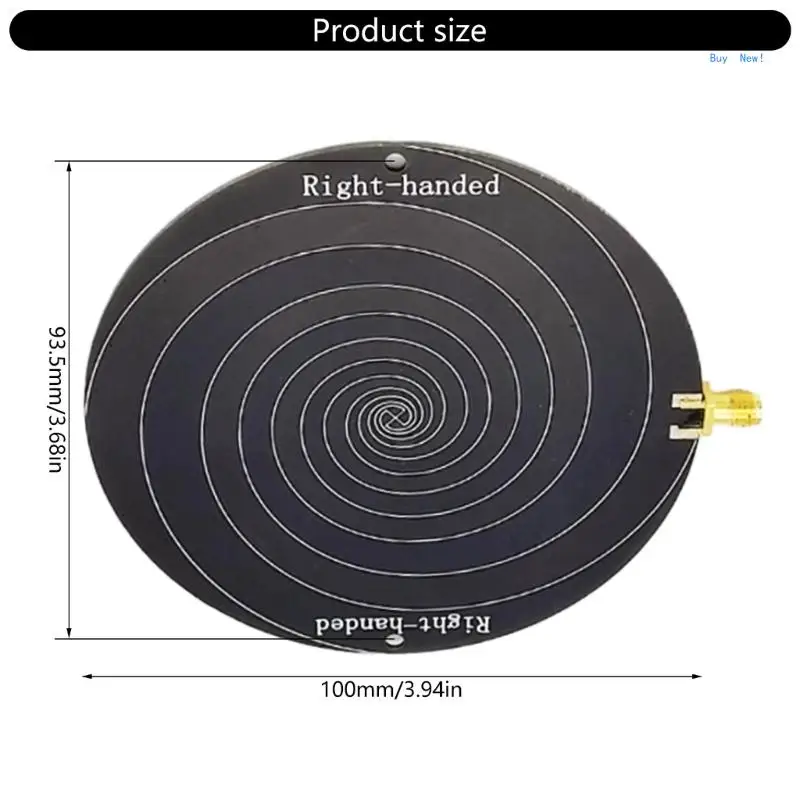 Antenas de banda larga 0.51-10Ghz circularmente polarizadas antenas espirais equiangulares, circularmente polarizadas