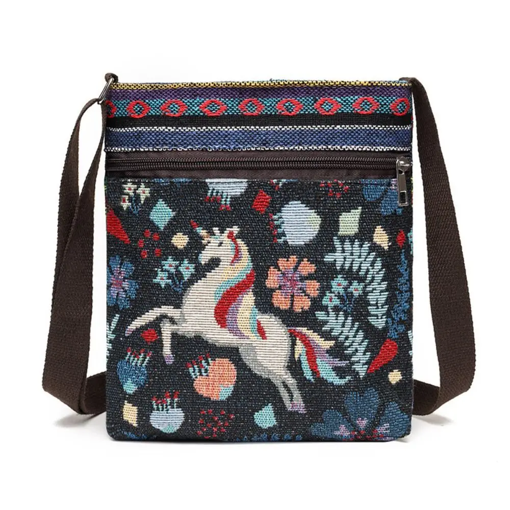 Durable Embroidery Shoulder Bags Large Capacity Ethnic Style Crossbody Bag Tote Bag Women