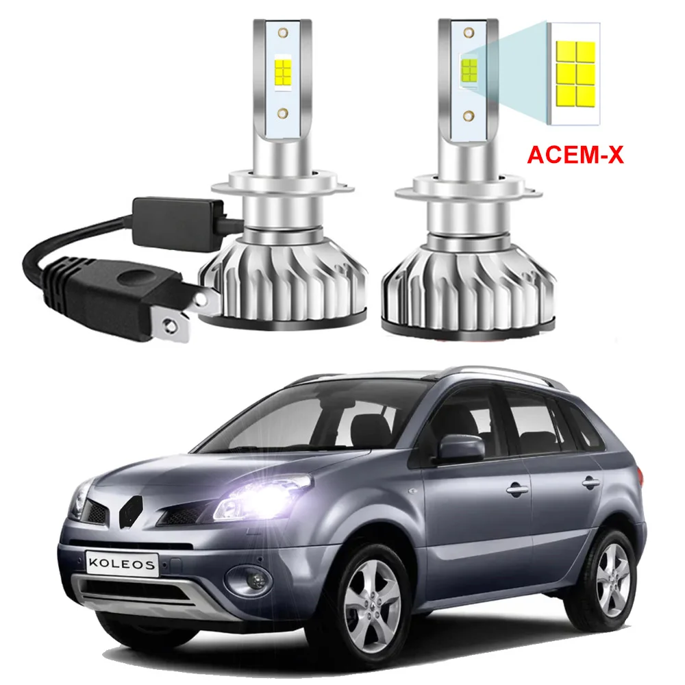 

Светодиодная фара для Renault Koleos MK1 HY 2006-2015 с чипами ACEM-X, дальний ближний свет, автомобильная светодиодная фара Canbus