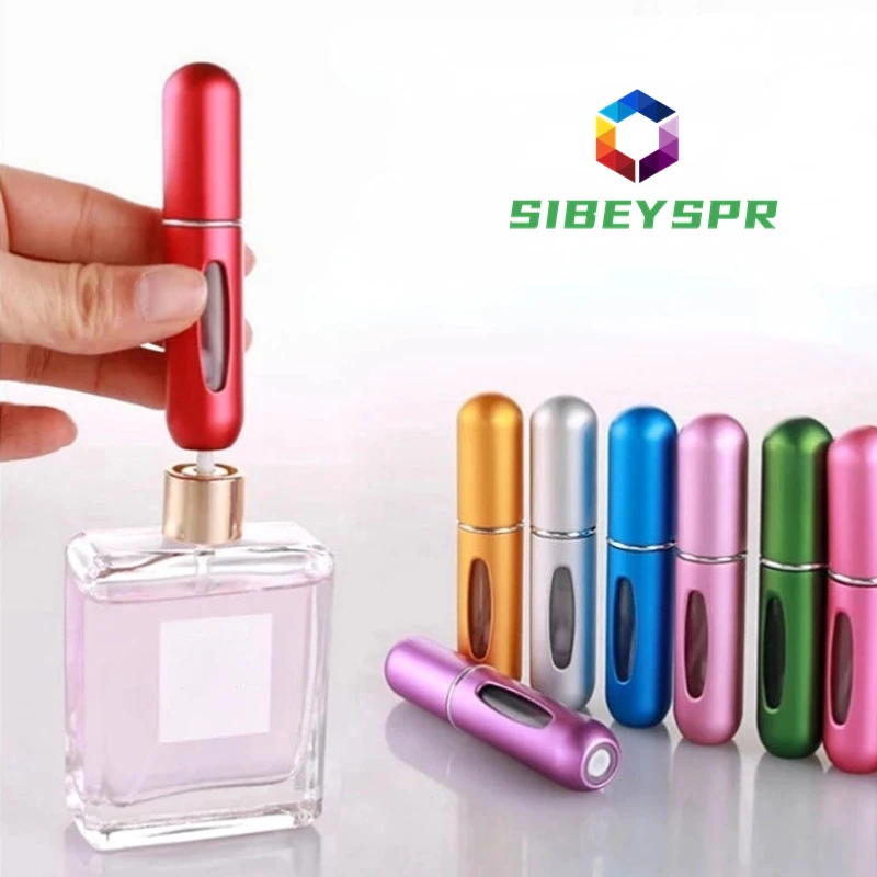 5ml Perfume Refillable Atomizer Refill Portable Liquid Container for Cosmetics Traveling Mini Aluminum Spray Empty Travel Bottle