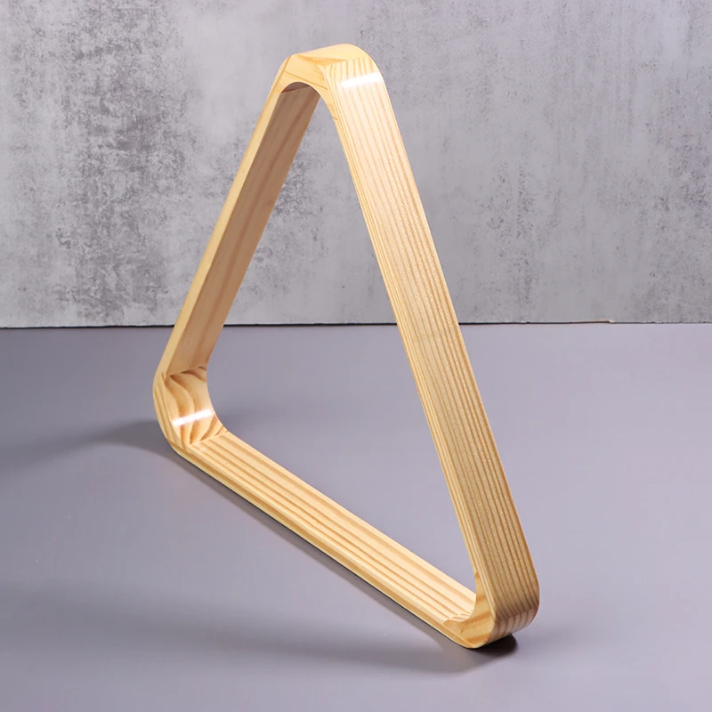 

Новая деревянная подставка для бильярдных шаров, треугольная рамка-держатель для шаров, настольный органайзер для бильярда