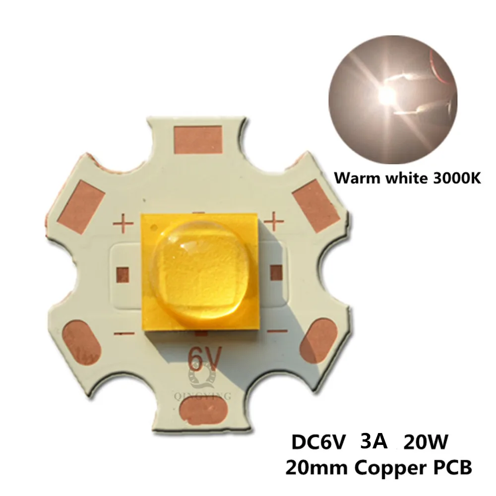 1pcs 20W 3V 6V 12V Led replace XHP70.2 XHP50.2 Diode Emitter Cool Warm White Blue for Flashlight lamOn Copper Board Accessory