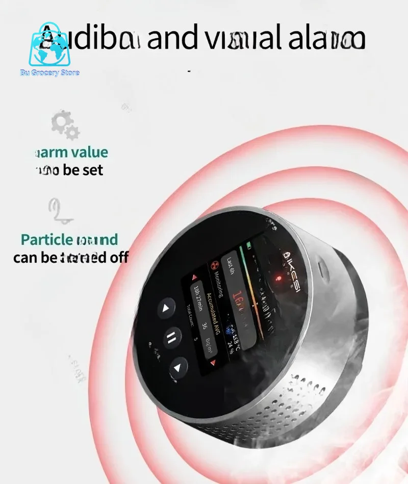 RM-65  Portable Home Radon Detector  Natural Gas Detector Alpha Spectrometry /Detector Measurement Range 3.3Bq/m³-33kBq/m³