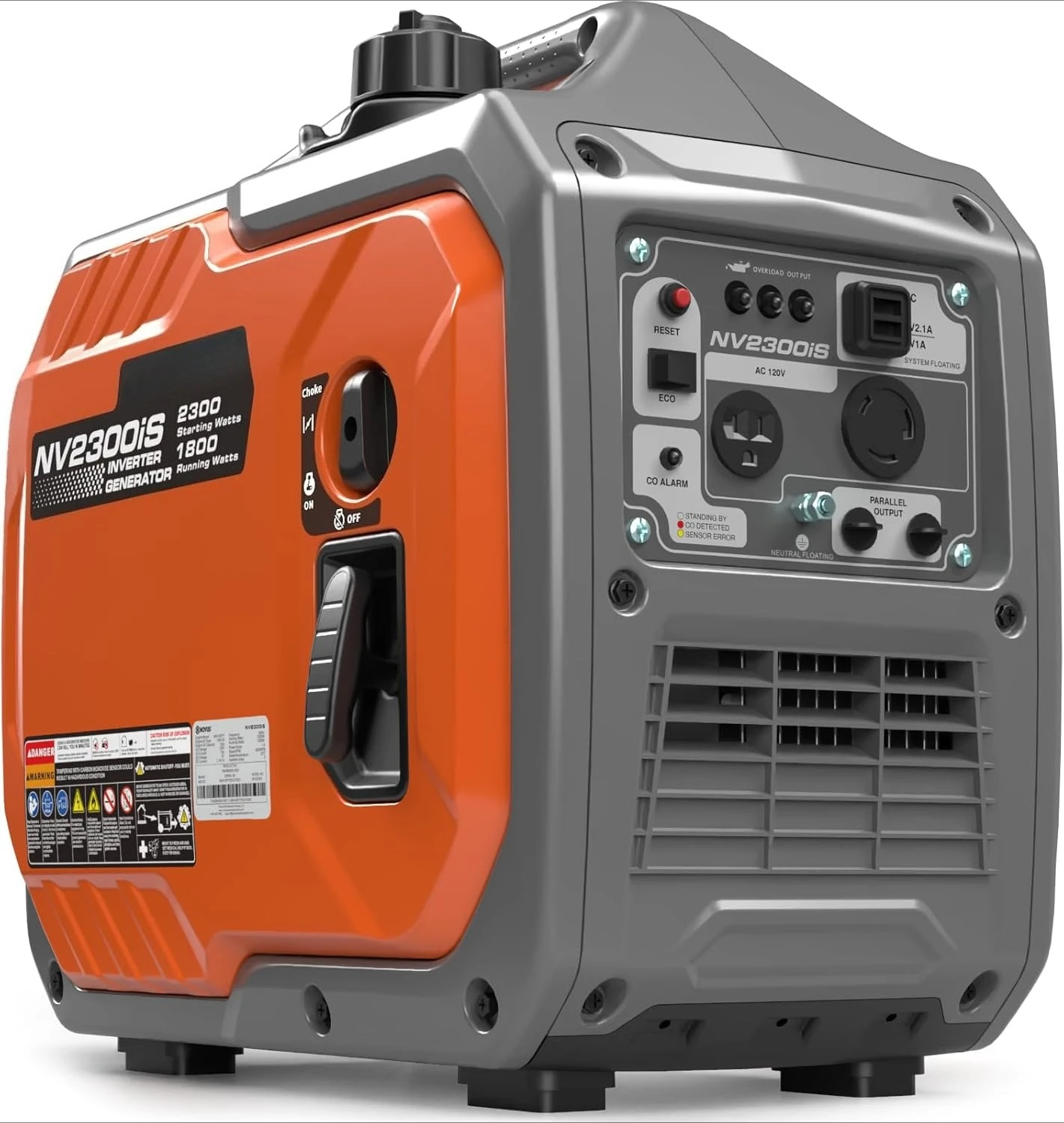 

2300W Inverter Generator, Portable Gas Generator for Camping, Home and RV, Super Quiet and Lightweight, RV Ready with