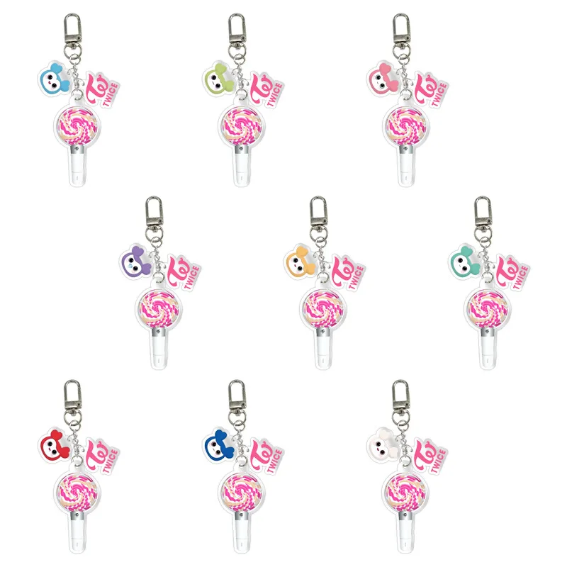 

Kpop TWICE LOVELYS Cartoon Acrylic Keychain Nayeon Jeongyeon Momo Sana Jihyo Cartoon Doll Acrylic Keychain Fan Collection Gift