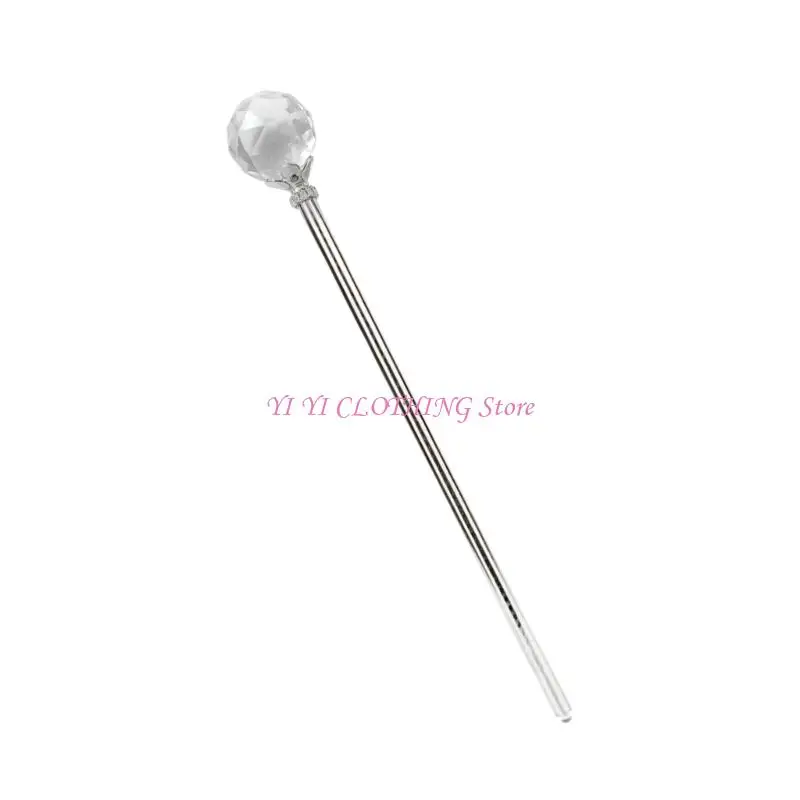 N5KF Anime Theme Crystal Ball Scepter Beauty Queen Wand For Cosplay Theatrical Event