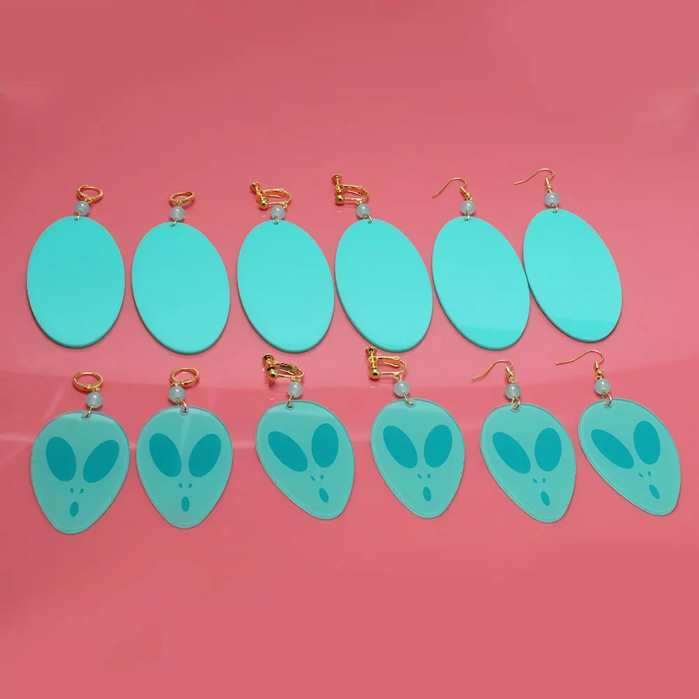 Anime DAN DA DAN Ayase Momo Same Style Pendant Earrings Cosplay Accessories Props Men And Women Earrings Holiday Gifts image 2