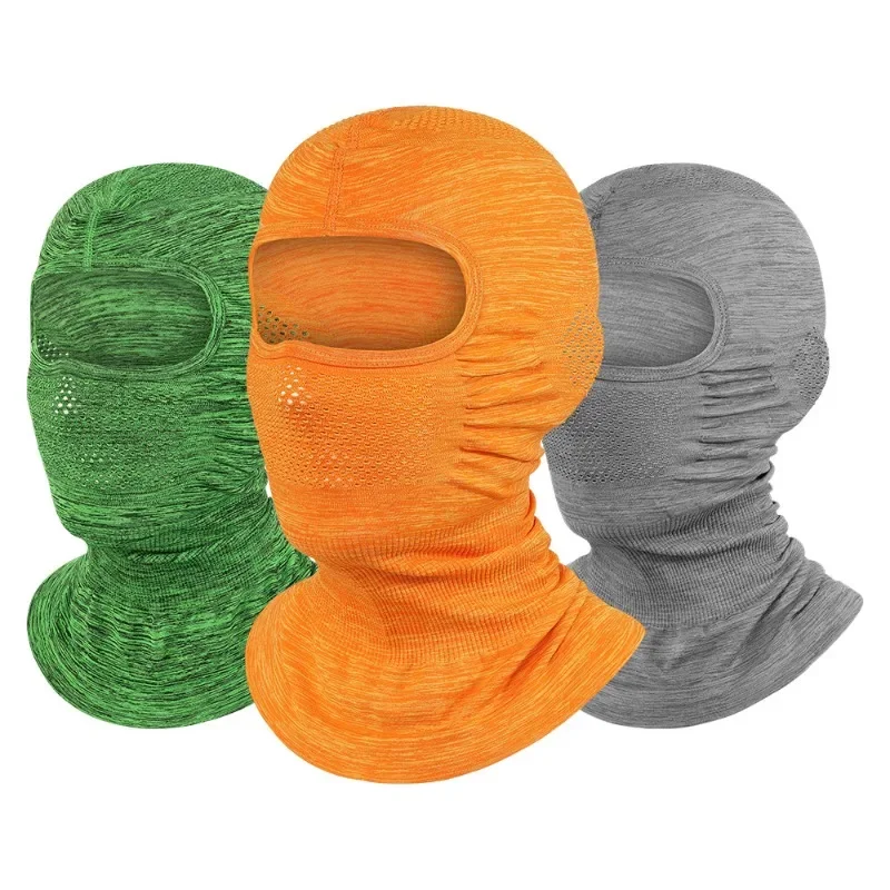 Camouflage Seamless Knit Neck Guard Head Cover Windproof Warm Cycling Face Mask for Motorcycle Helmet Liner Outdoor Sports