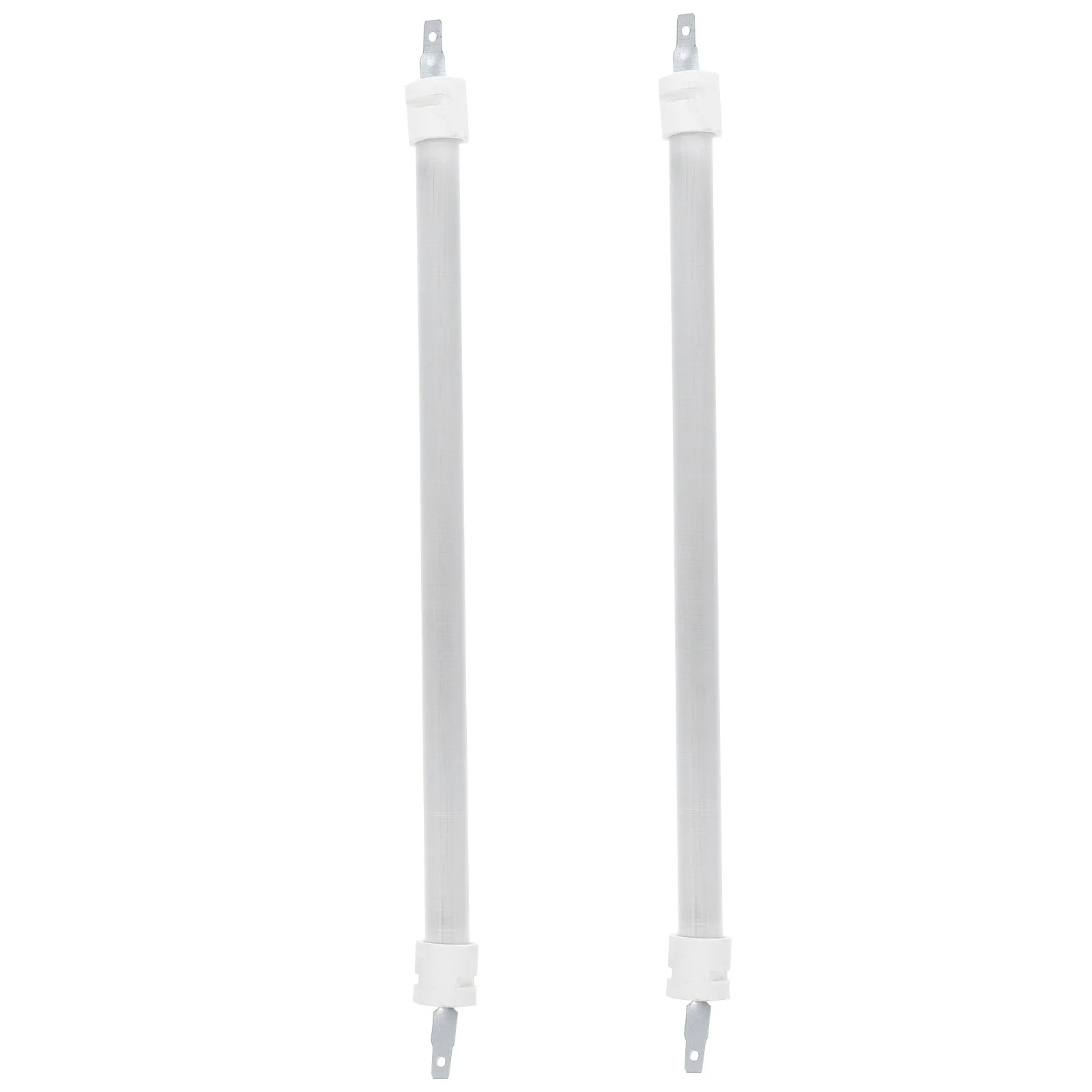 2pcs Electric Heater Replacement Tube Quartz Heating Element For Patio Indoor Outdoor Rapid Heat High Temperature Resistance