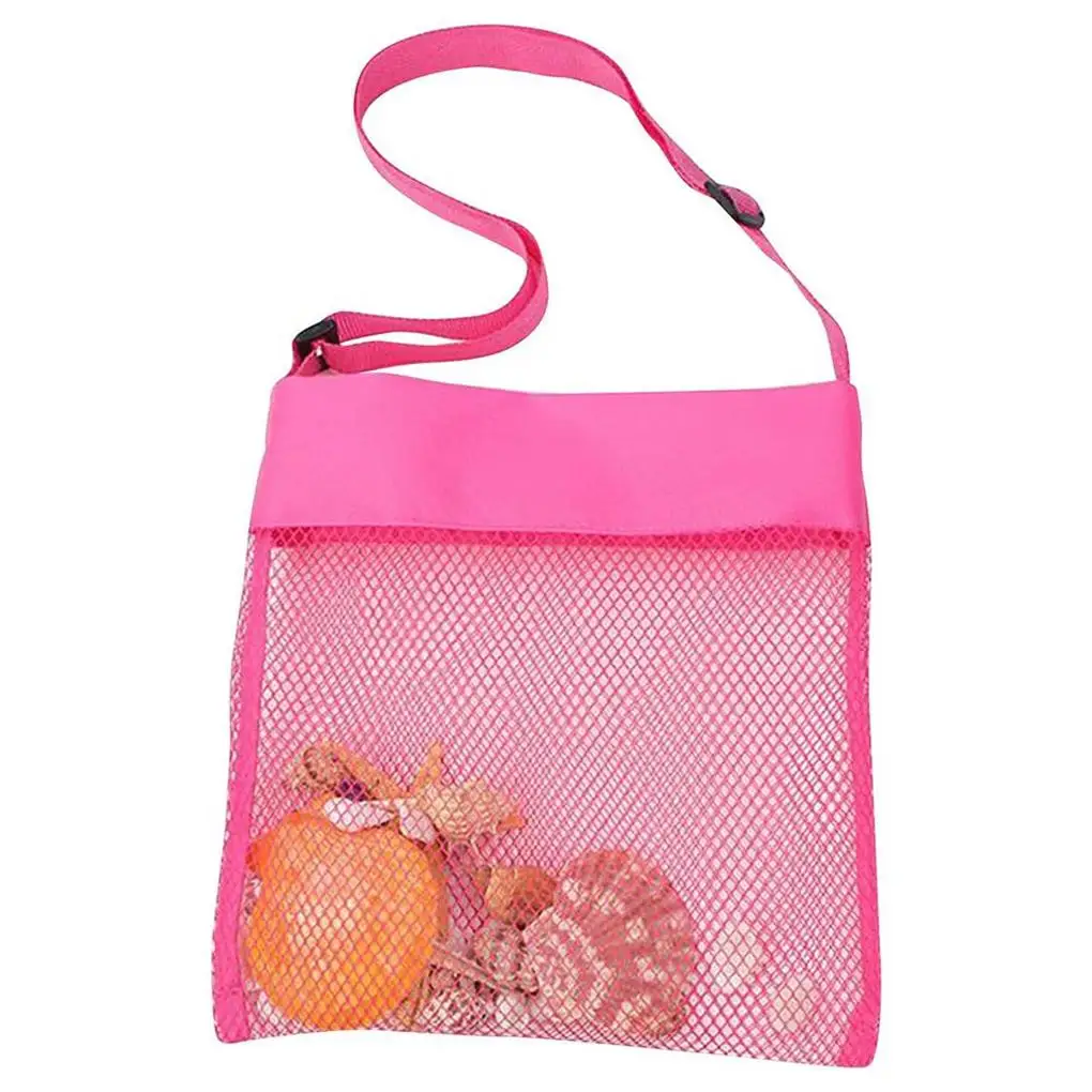 Bolsa de playa de malla para niños, saco de juguete de gran capacidad, resistente al desgaste, conveniente, multiusos, accesorios para exteriores