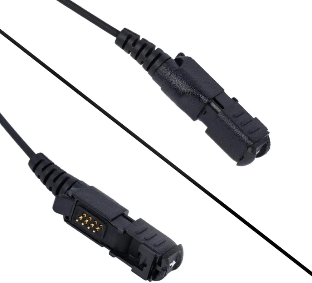 XPR 3500e Earpiece with Mic and PTT, Compatible with Motorola XPR 3300e 3500 3300, Walkie Talkie, G Shaped Headset