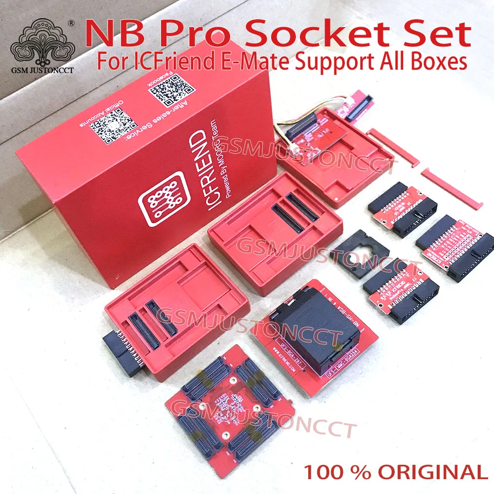 

NB-Pro 4 in1Socket for ICFRIEND E-mate EMMC& UFS BGA254 BGA297 Support Easy-jtag box Medusa box riffv2 NB-Pro Socket for ICFRIEN