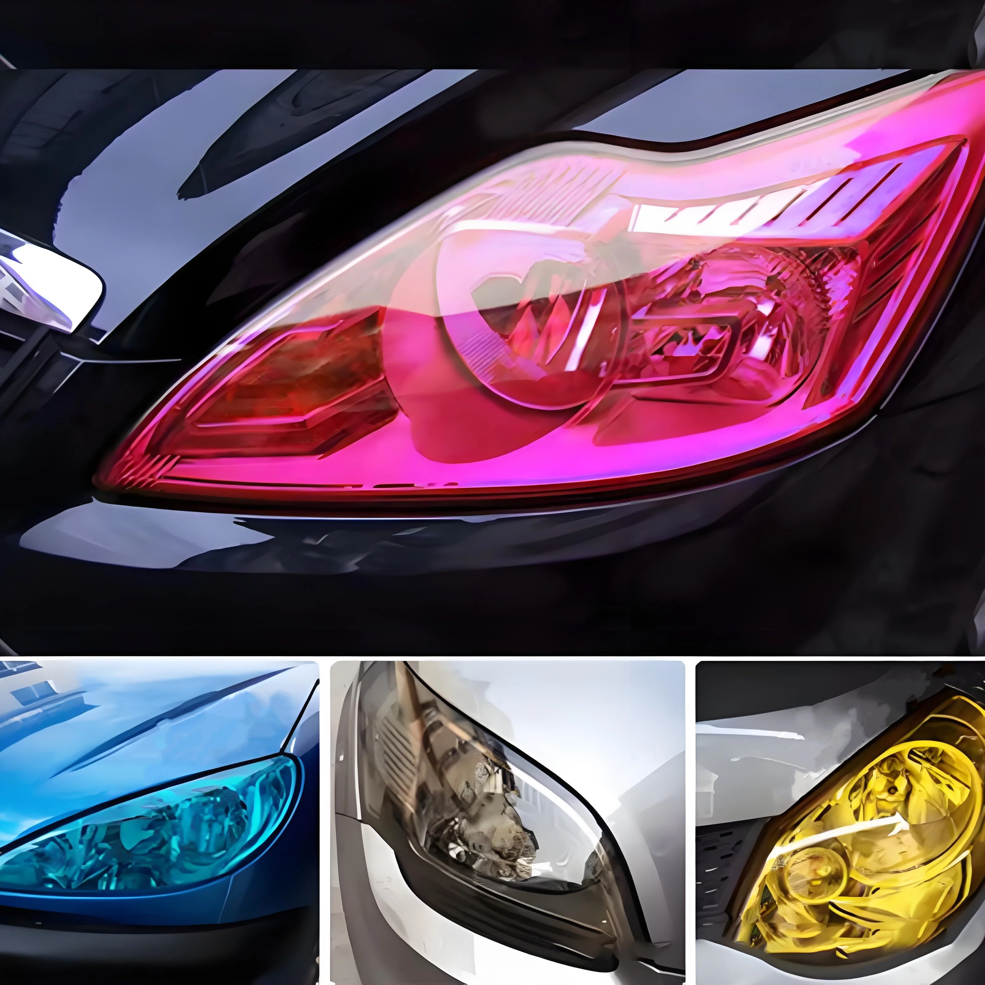

High Quality Car Headlight and Taillight Film Waterproof Transparent Vinyl Car Parts Sticker Smoke Lamp Headlight Film