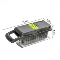 16-in-1 Vegetable Chopper PE+ABS Multi-Blade Kitchen Gadget for Home Cooking & Meal Prep 6