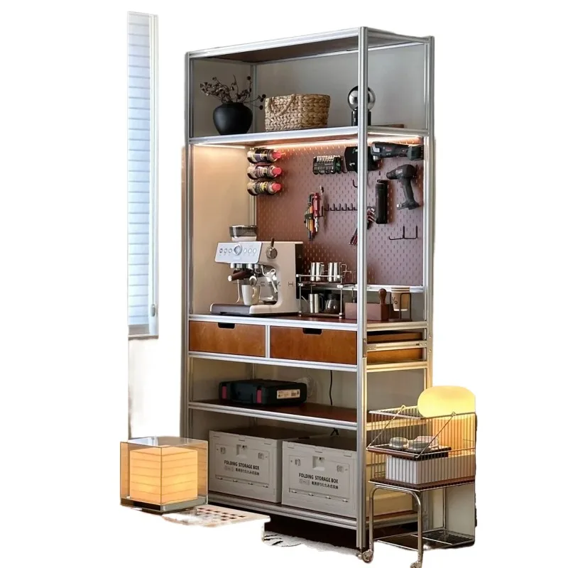 

Aluminum profile hole plate rack metal cabinet