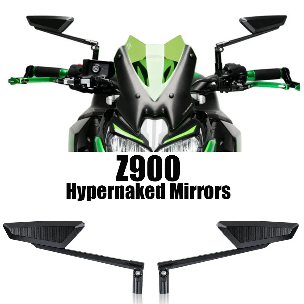 

Motorcycle Adjustable Hypernaked Mirrors For Kawasaki z900 Z900 Rearview Mirrors Hypernaked Mirrors Adjustable Mirrors