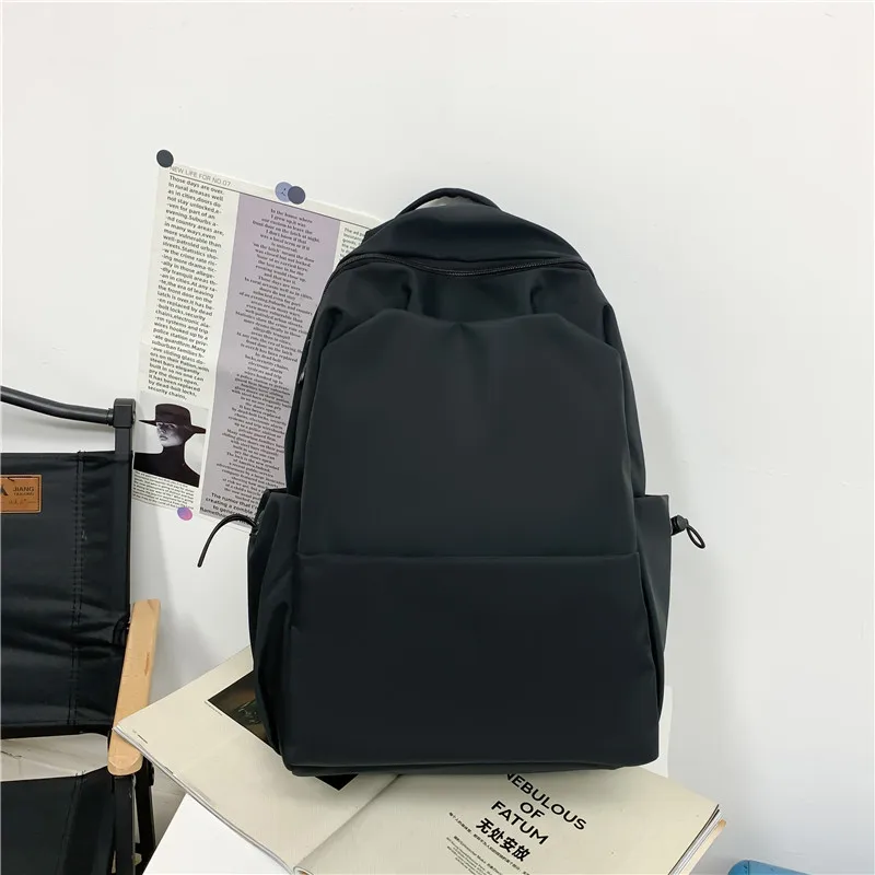 Composite Fabric Large Capacity Solid Backpack High Quality Versatile Simple Backpack for Women and Men 2024 Casual New Style