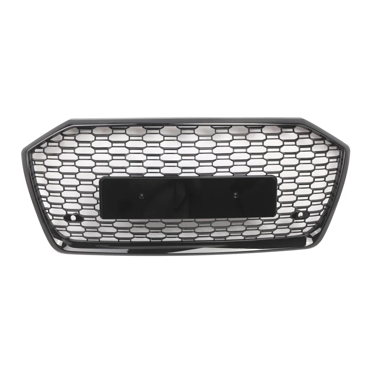 For Audi A6/S6 C8 2019-2023 Glossy Balck Front Bumper Racing Grille Update RS6 Style Car Front Hood Honeycomb Grille 4K0853651B