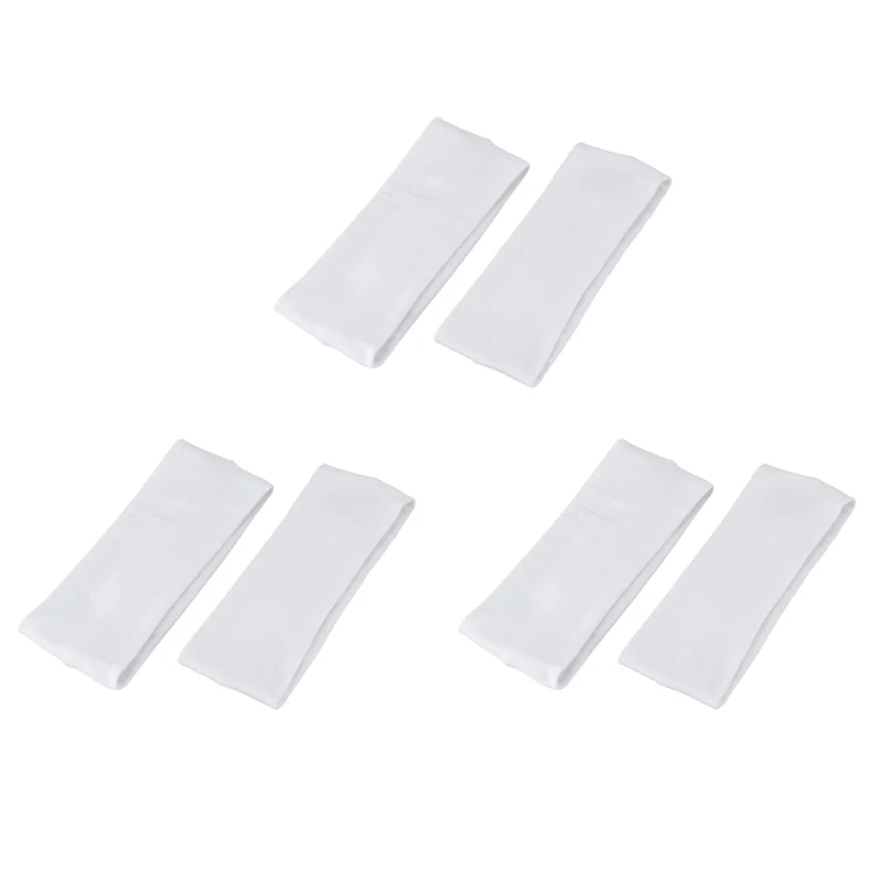 

New-6Pcs Fashion Women Cotton Yoga Hair Band Sports Sweat Lady Headband Popular Women Hair Accessories White