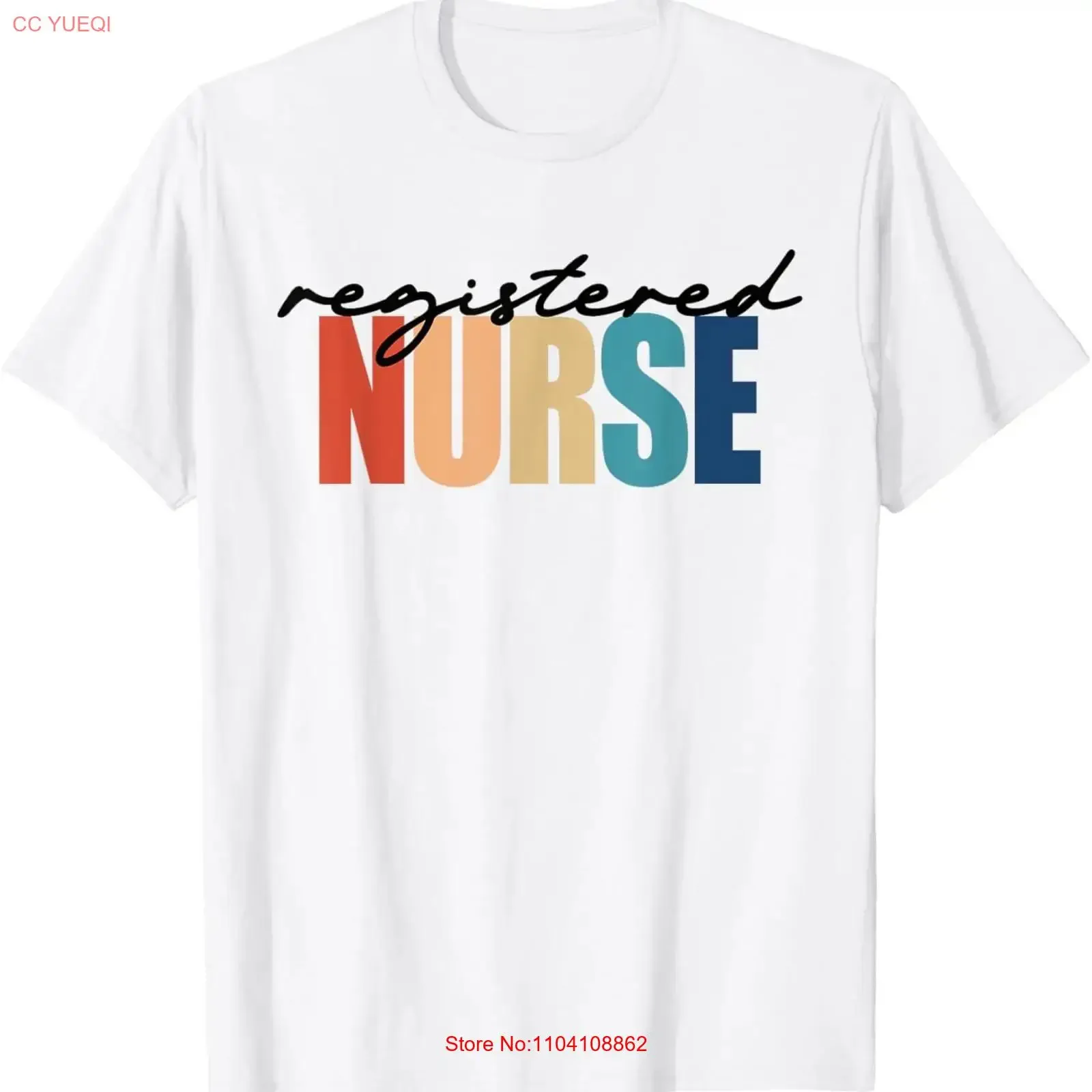 Registered Nurse RN Nursing T Shirt  vintage Washed Slightly homme Top For Everyday Wear streetwear Versatile Breathable