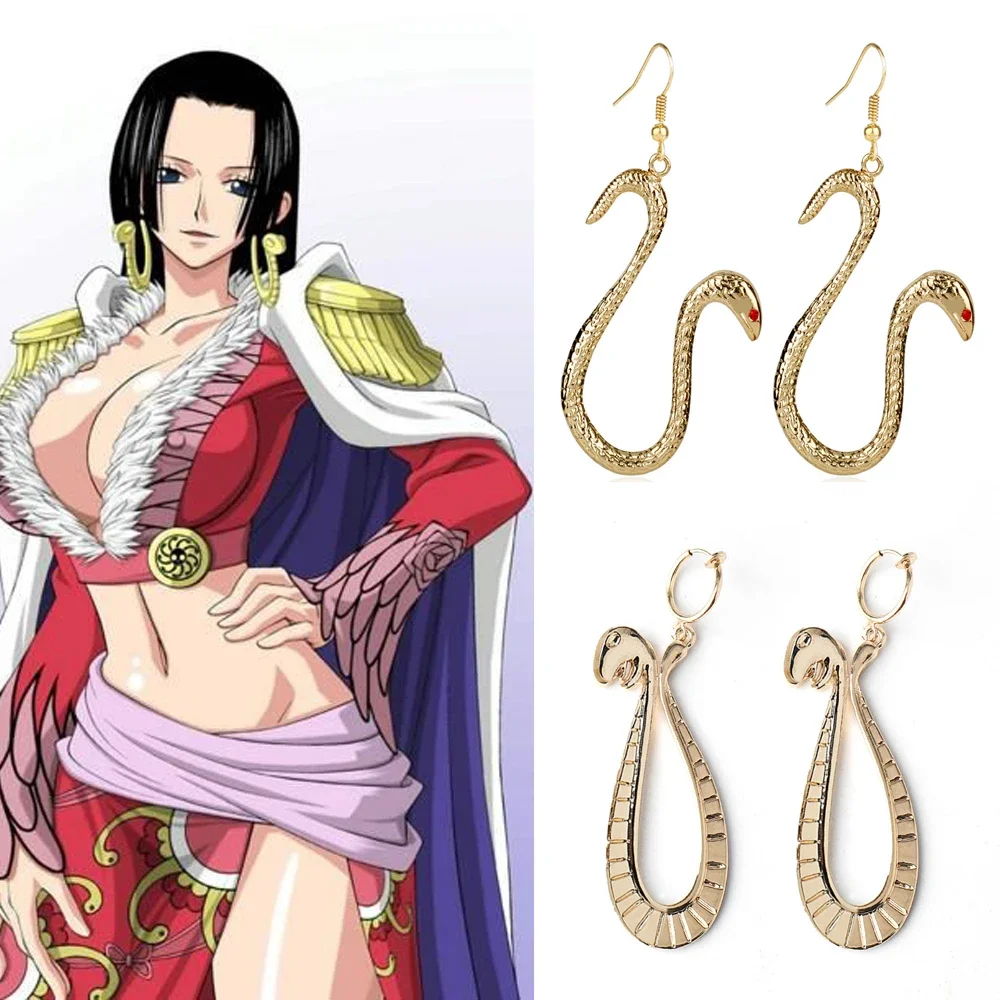 أقراط أنيمي بوا هانكوك للرجال والنساء ، ترصيع الأذن ، مقاطع ، دلايات ، إكسسوارات تأثيري ، شخصية ، هدايا مجوهرات