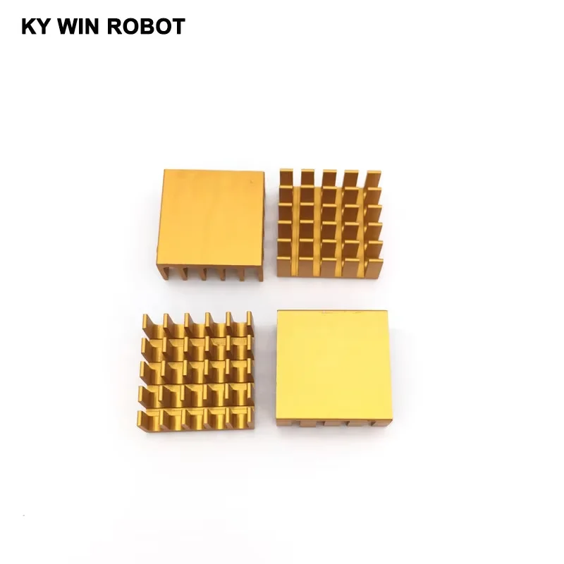 5 個 22 × 22 × 10 ミリメートルアルミヒートシンク IC RAM CPU ヒートシンクラジエーター 22*22*10 ミリメートル