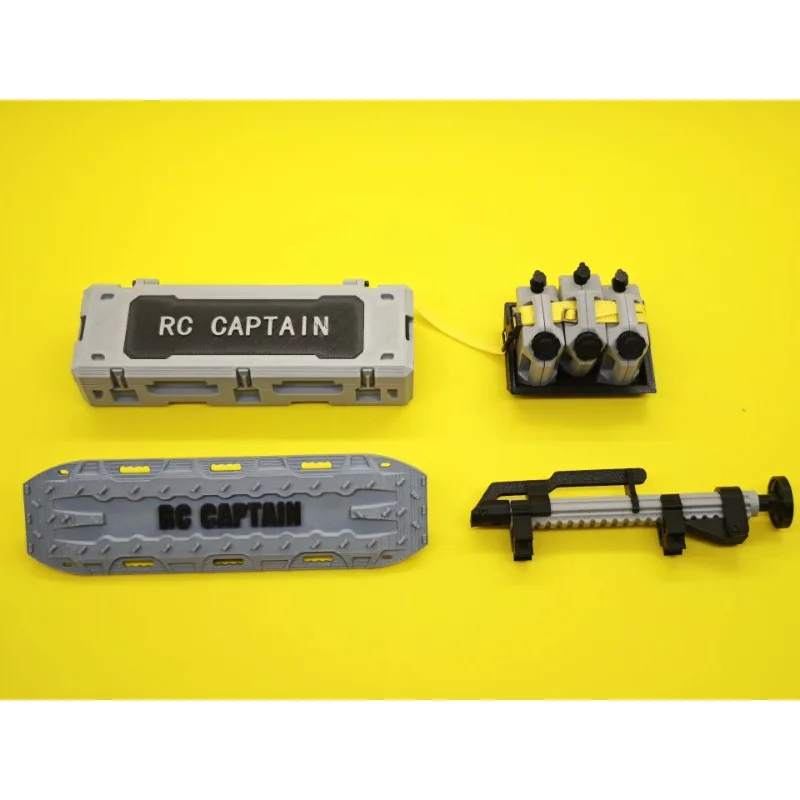 จําลองพลาสติกกระเป๋าเดินทางกล่องเครื่องมือตกแต่งสําหรับ 1/10 RC Crawler รถ TRX4 SCX10 RC4WD D90 TRX6 ถัง 300 Wrangler