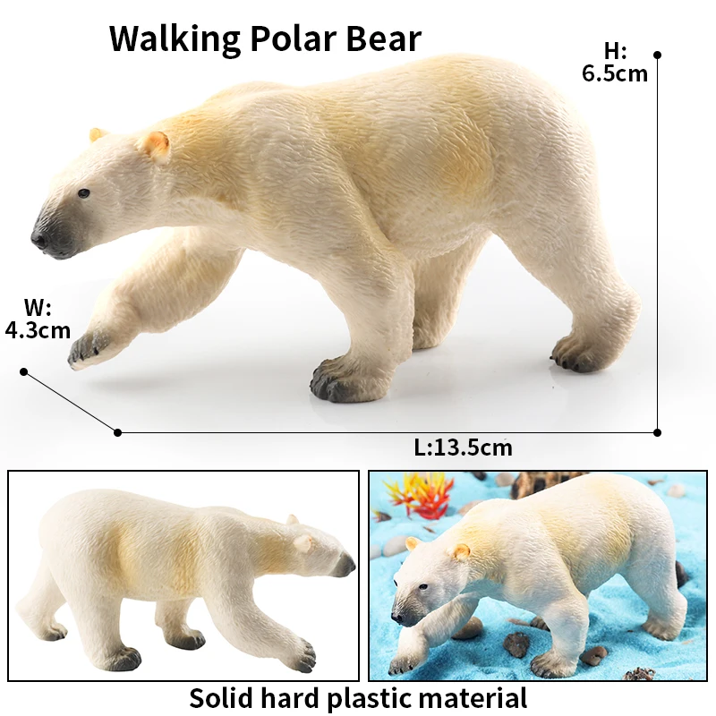 置物 One of One Polar Bear Figure Oenux Arctic South Pole Animals Simulation Polar Bear Ursus