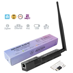 Ethernet SMLIGHT 3.0 USB ve PoE ile WiFi ağ geçidi koordinatörü Zigbee SLZB-06, Zigbee2MQTT, ev asistanı, ZHA ile çalışır