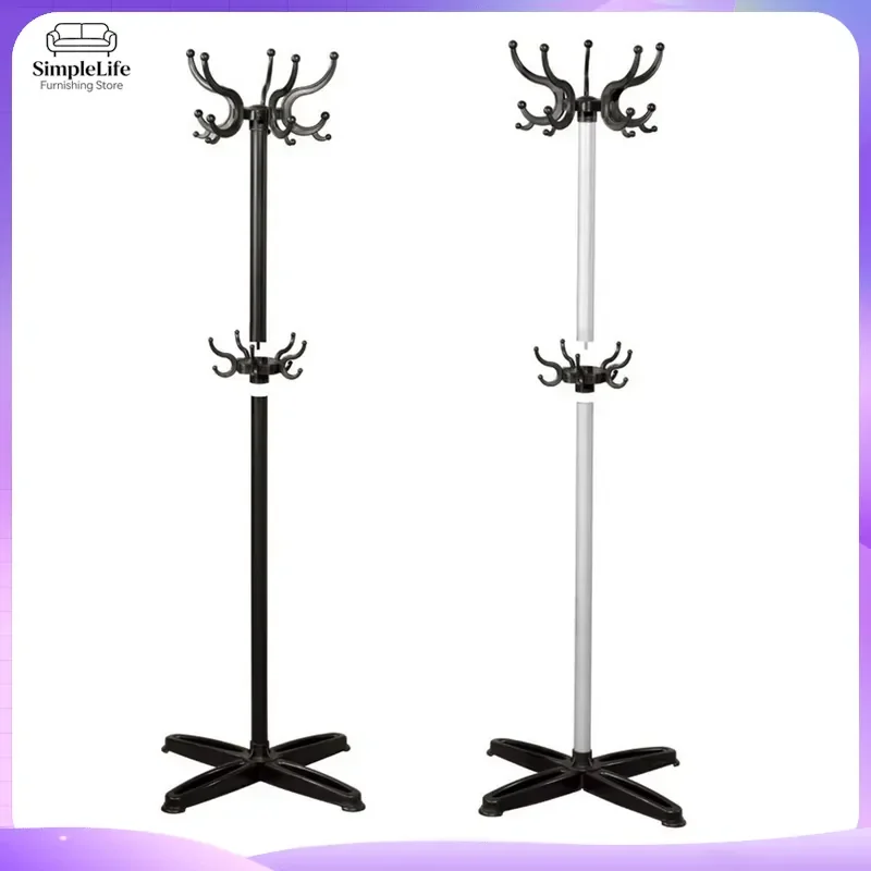 Modern Metal Coat Rack with Marble Base European Style Freestanding Clothes Hanger Stand for Living Room Entryway Jackets