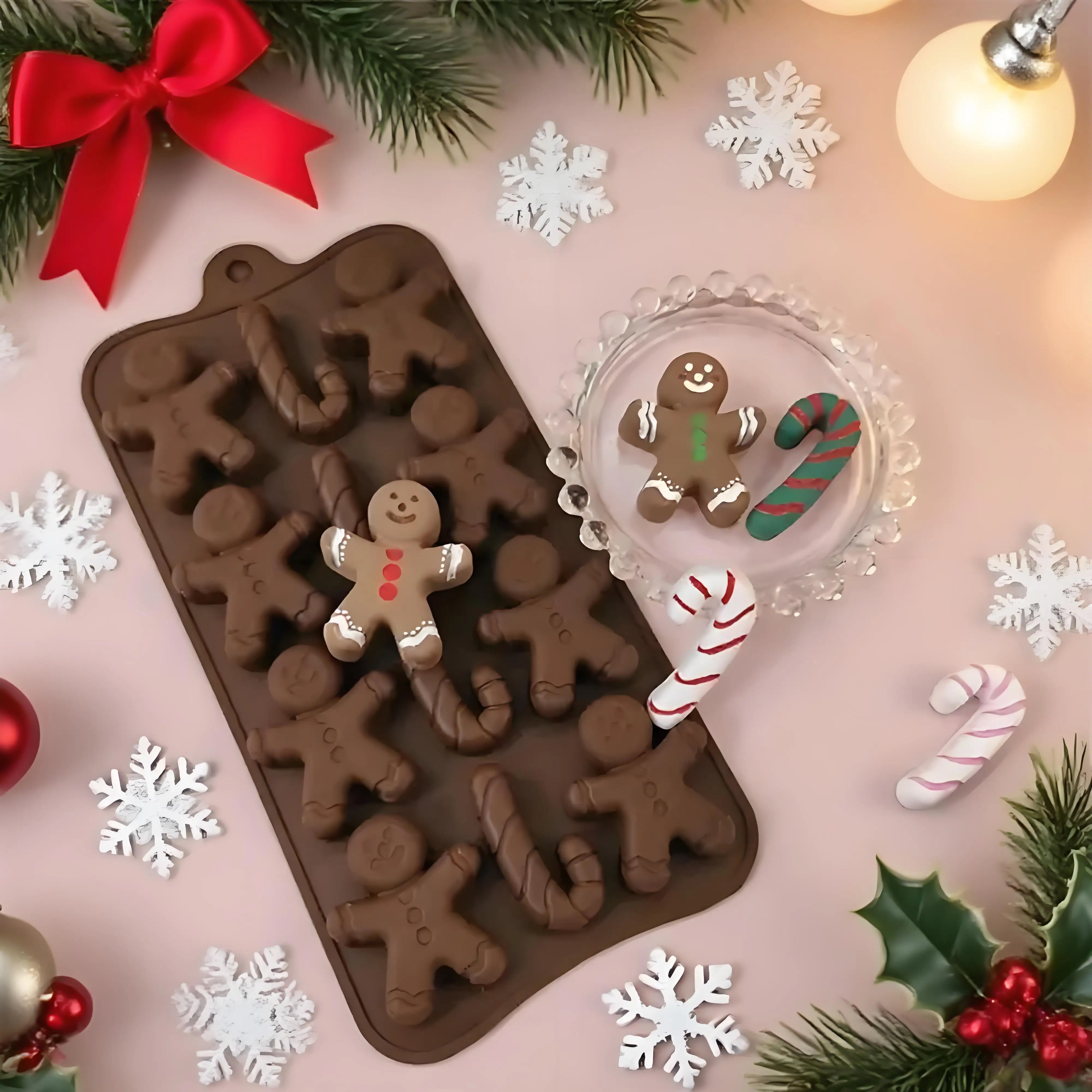 

Формочки для выпечки: 1 шт., шоколадные, в виде пряничного человечка, для печенья, для домашней выпечки, для льда