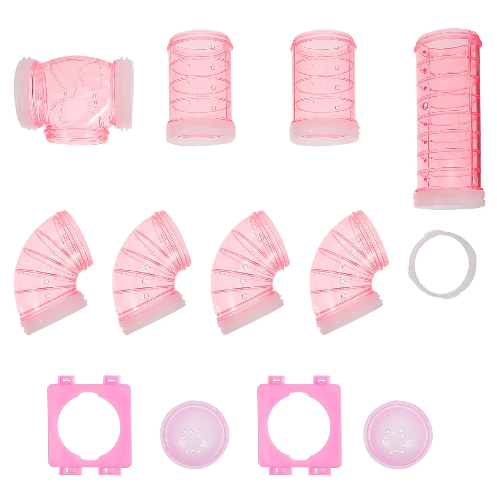 1Set Hamster Pipe Module Maze DIY Connection Tunnel Plastic Cage Expansion Hamster Cage Accessories Adventure Labyrinth