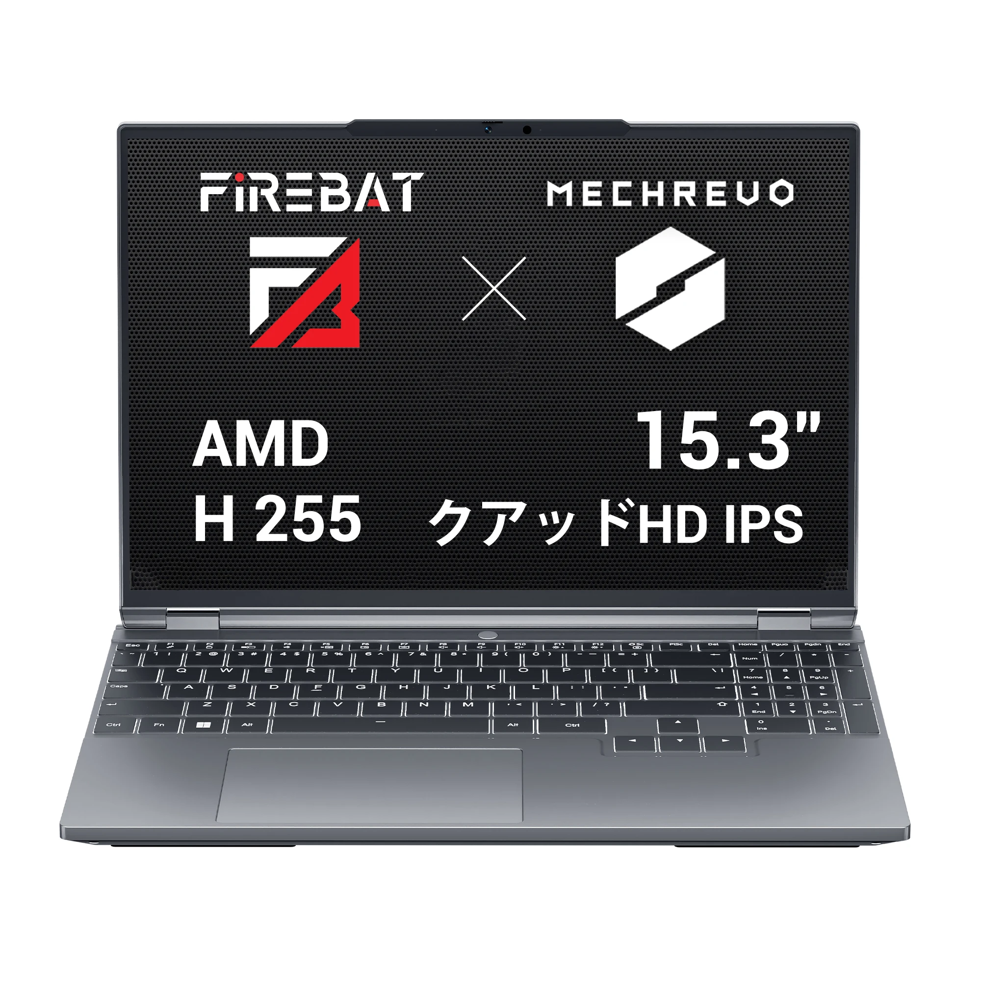 FIREBAT WUJIE15Xゲーミングノートパソコン、メタルボディ、15.3インチ、32GB DDR5 RAM、1TB PCIe4.0 SSD、2560x1600 、AMD Ryzen H255、RGBバックライトキーボード