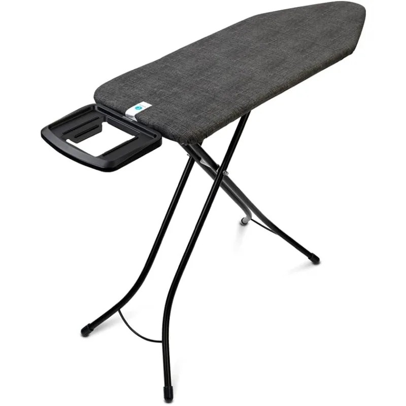 Ironing Board C - Flexible Steam Iron Rest Adjustable in Height Non-Slip Rubber Feet Cover and PadSolid Fol