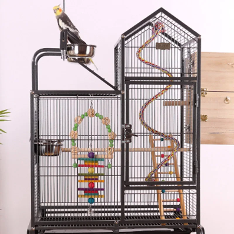 Decorative Bird Cages Outdoor Aesthetic Large Cage For Parrots Garden Rolling Tray Jaula Pajaros Bird Accessories MQ50NL