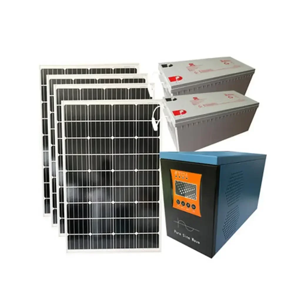 Sistema de energía solar de 220V para el hogar de 1KW, equipo de generación de energía de panel solar de 1000W, energía solar de campo portátil