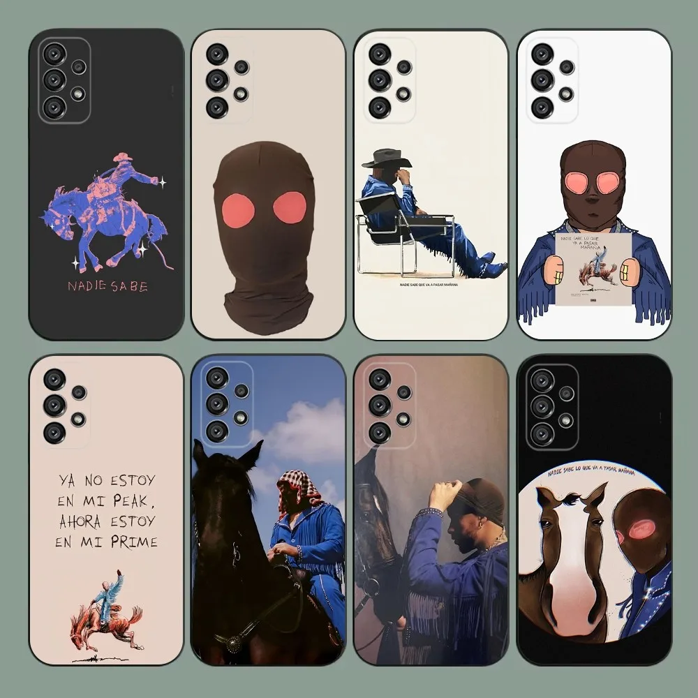 

Bad B-Bunny Nadie Sabe Phone Case For Samsung Galaxy A20,A21s,A22,A31,A32,A52,A53,A72,73,A80,A91 Soft Black Cover