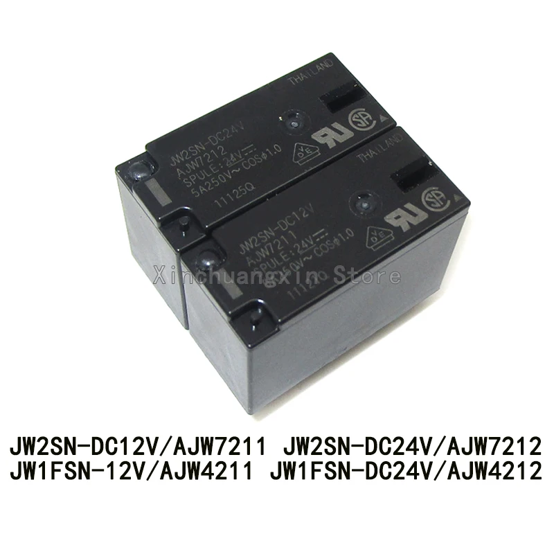 JW2SN-DC12V/AJW7211 JW2SN-DC24V/AJW7212 JW1FSN-12V/AJW4211 JW1FSN-DC24V/AJW4212 5 pins/8 pins 5A/10A Original power relay