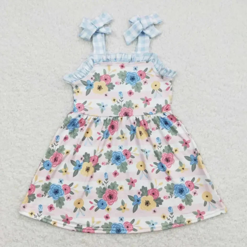 

Toddler girl cute clothing short sleeve summer girls twirl dresses kids clothing children boutique floral kid clothes toddler