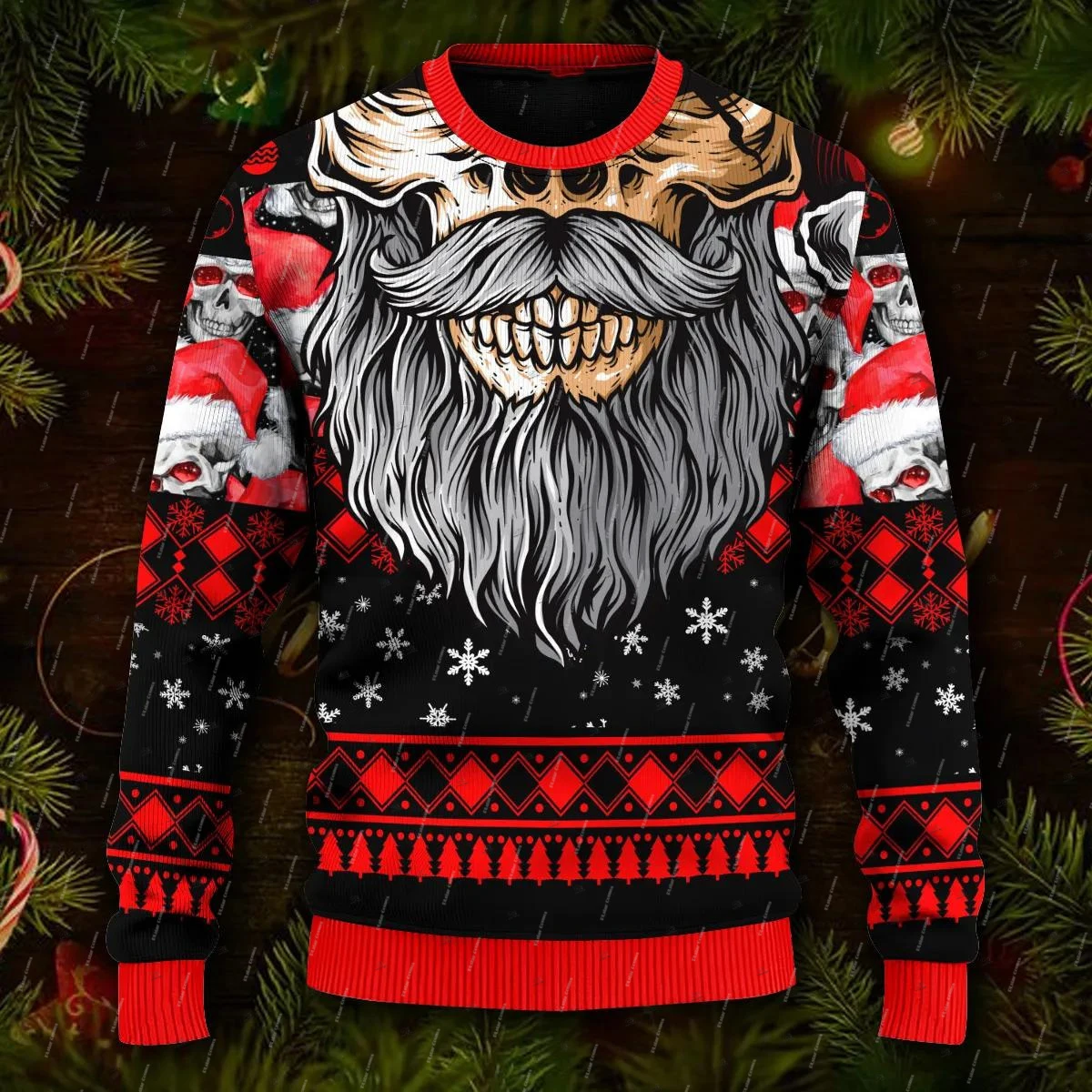 Christmas Ugly Sweater Cosplay Santa Claus Pet Anime Cartoon Skull Vintage 3DPrint Harajuku Winter Pullover Funny Long Sleeves T