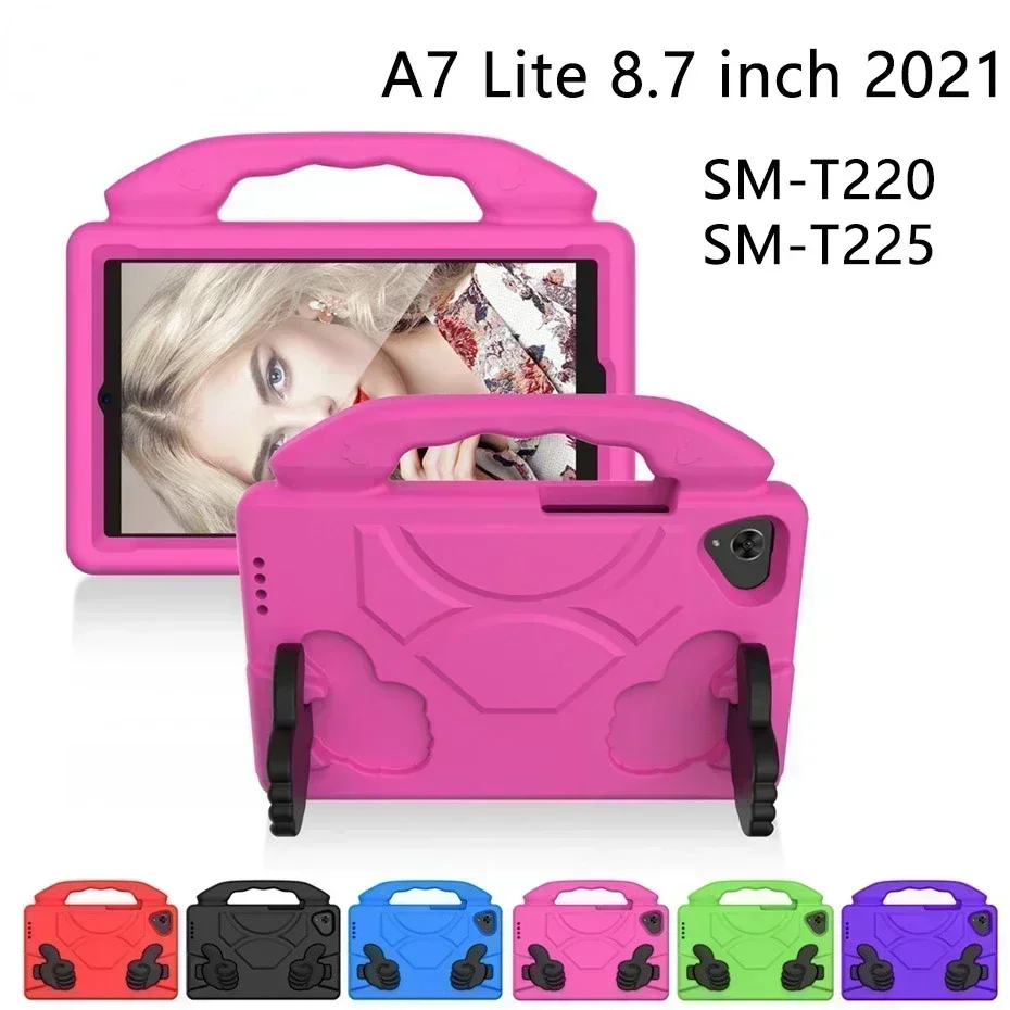 Voor Samsung SM-T220 case A7 Lite 8.7 "T225 EVA schokbestendig tablet Stand Coque Cover voor Galaxy Tab A7 Lite 8.7 (2021) SM-T225