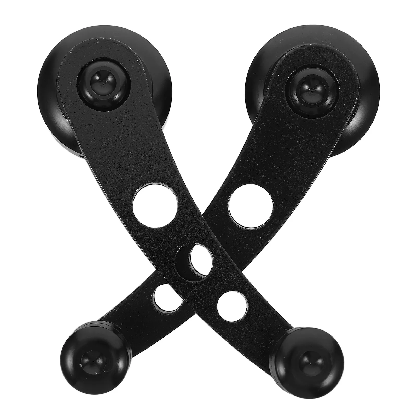 

2 Pcs Car Window Handle Crank Parts Aluminum Alloy Double Replacement Cranks Levers