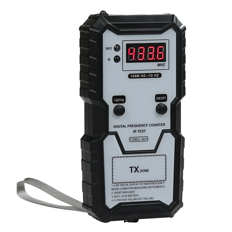 Car Keys Infrared Frequency Tester 100M-1G Hz Remote Control Digital Frequencey Counter IR Test Instrument Tools LED Light