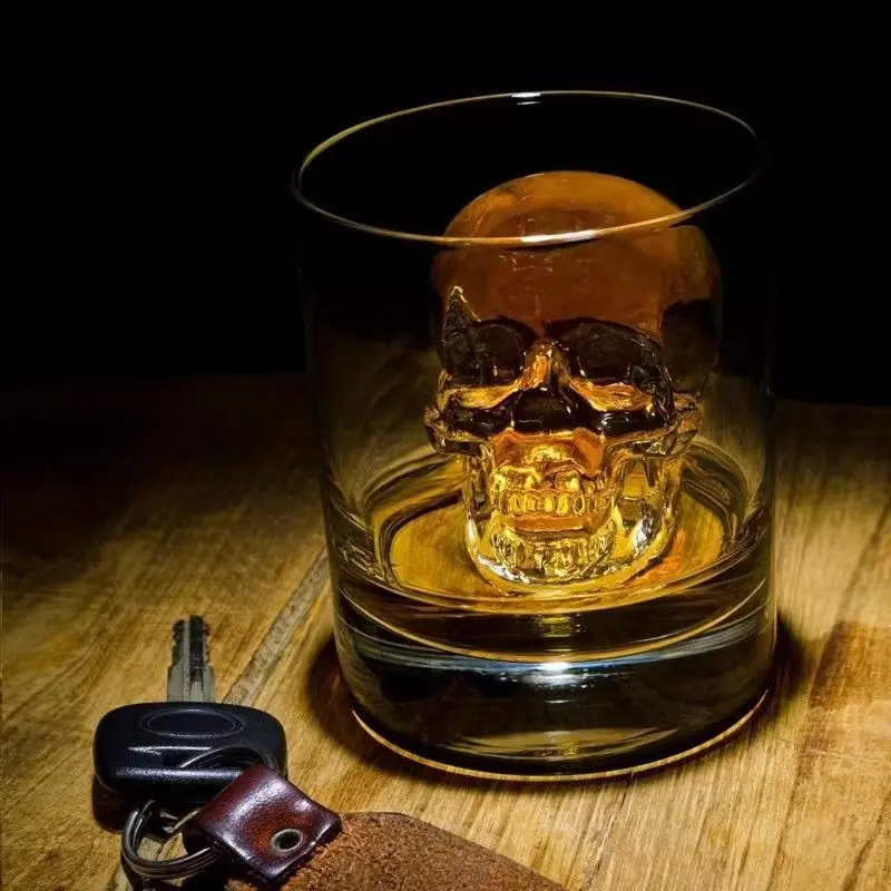 2025 New 3D Skull Ice Cube Tray With Funnel Silicone Flexible 4 Cavity Maker Molds Cube Maker Ice Cream Tools