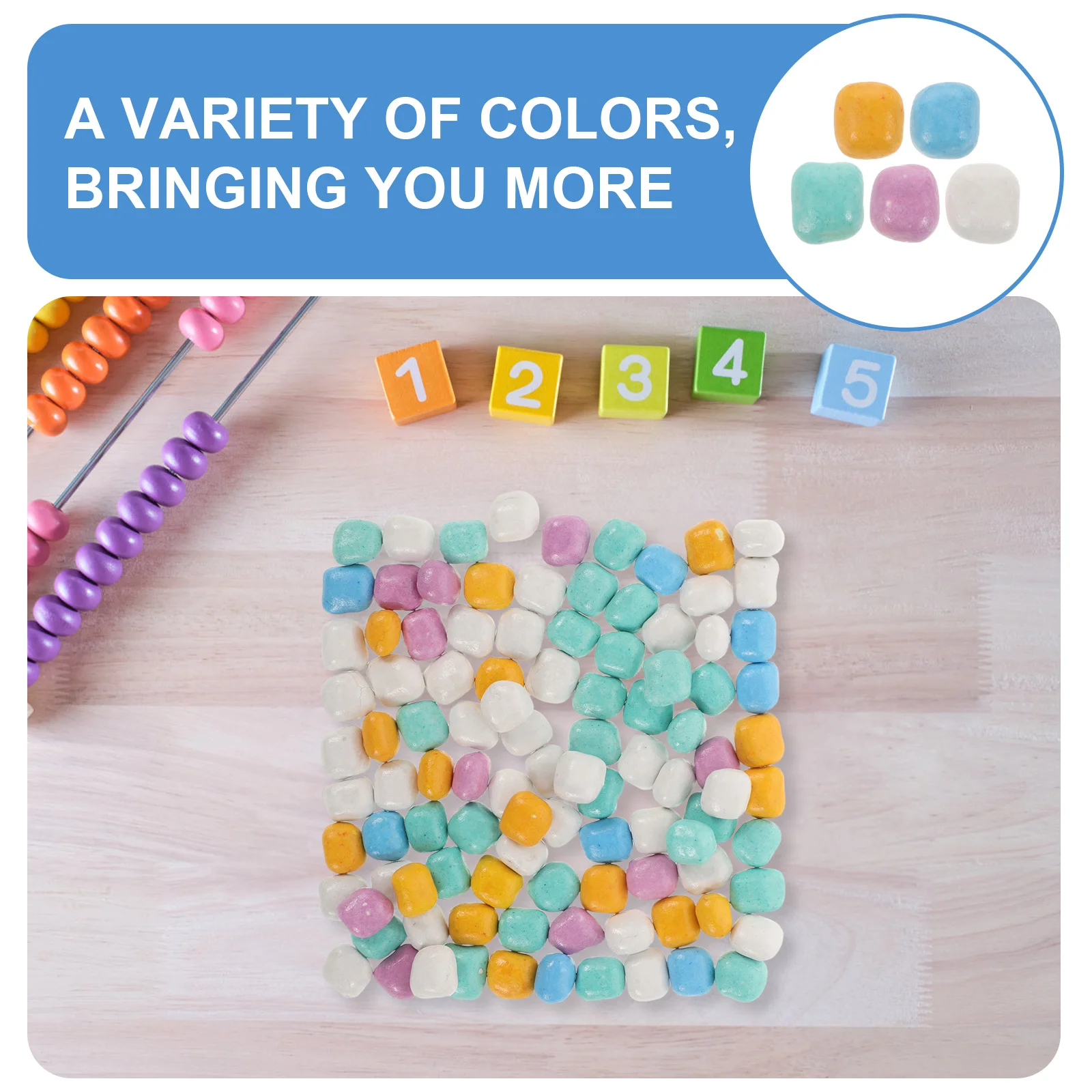 1 حزمة تقليد الخزف الرمال متعدد الألوان الاطفال الحسية اللعب الكريات فضفاضة للحرف DIY بها بنفسك الجدول النشاط حشو الزخرفية