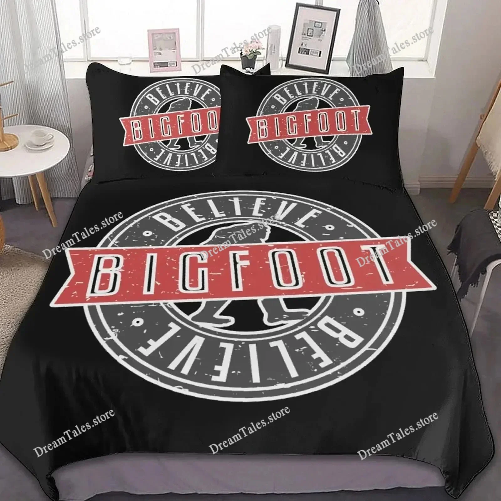 

Bigfoot Sasquatch Full Moon Duvet Cover Set Full King Size Bedding Sets Comforter Cover Includes Quilt Cover＆Pillowcase741