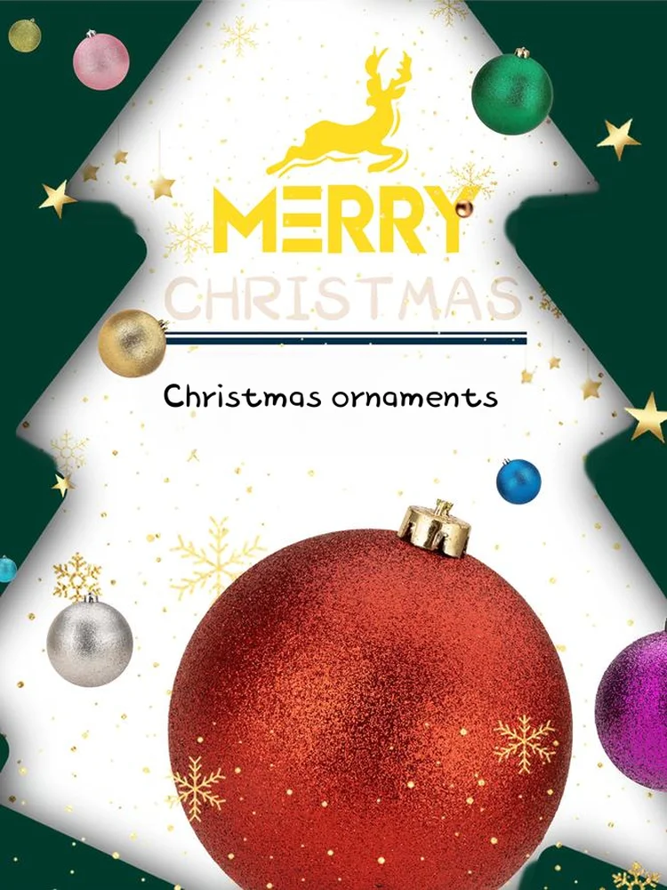 6cm Ornament-Grade Plastic Christmas Ball, 9 Colors Shatterproof Xmas Tree Decorations, Holiday Party Garland Hanging Ornaments