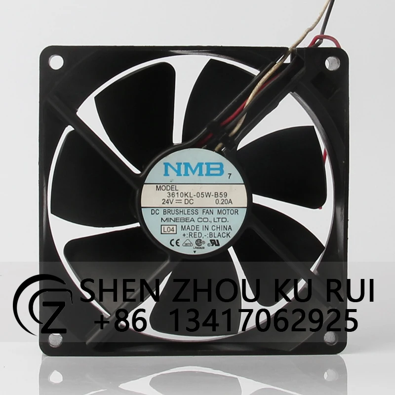 

3610KL-05W-B59 Case Cooling Fan for NMB-MAT DC24V 0.20A EC AC 92X92X25MM 9CM 9225 Inverter Axial Flow Centrifugal Ventilation