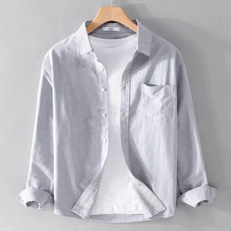

Men's Loose Long Sleeve Shirt Fashionable Urban Style Wear Resistant Dirt Proof Sun Protection Workwear Casual Fashion