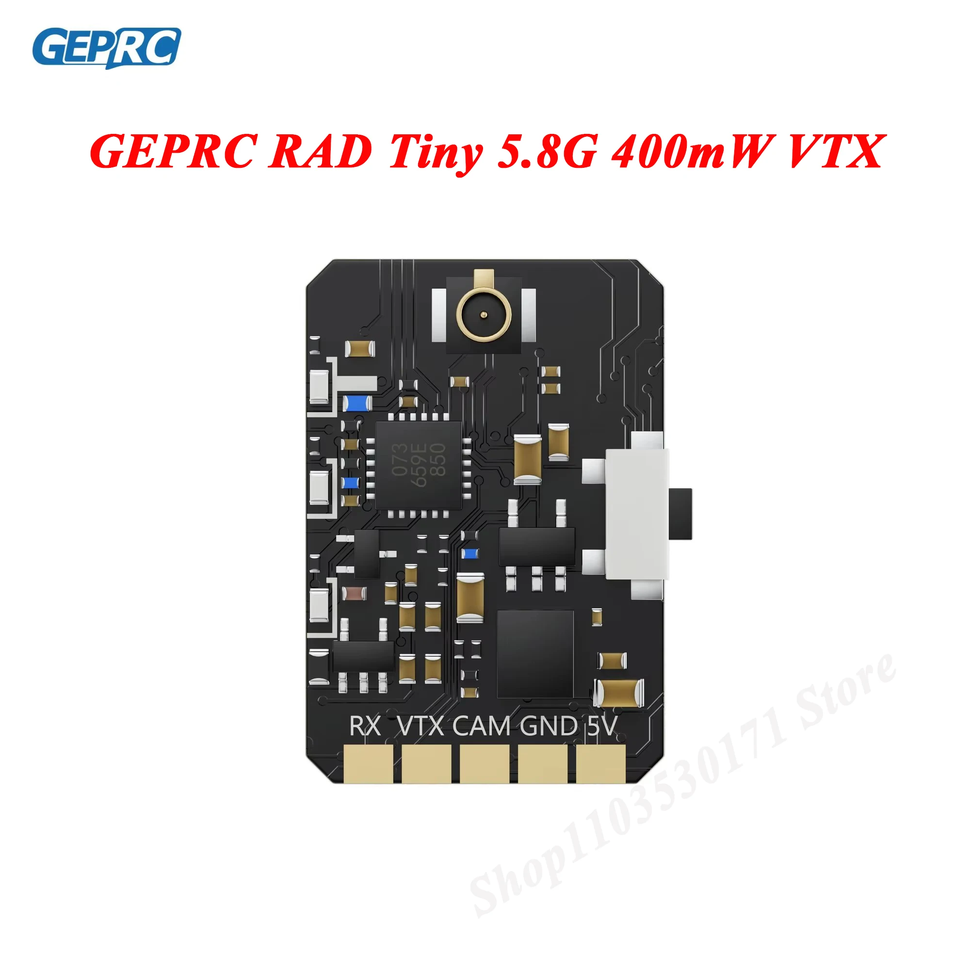 

GEPRC RAD Tiny 5.8G 400mW VTX Transmitter VTX Play Racing FPV Drone RC FPV Transmitter Multicopter Attachment